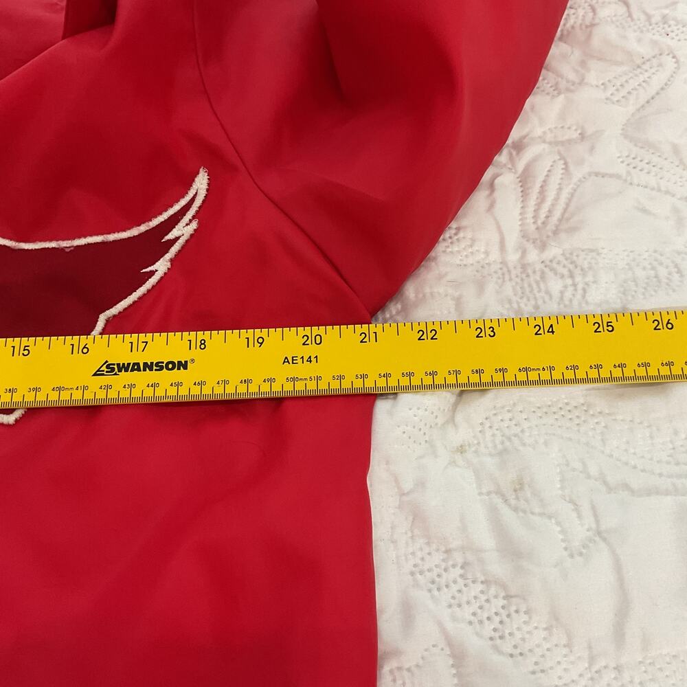 Vintage Arizona Cardinals NFL Snap Up Red Long Sleeve Windbreaker Large - Picture 8 of 9
